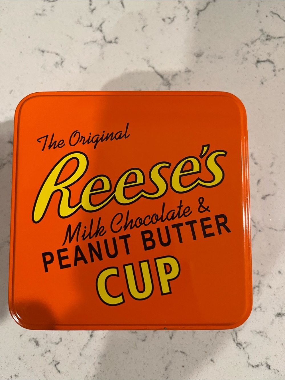 Empty Reese’s Orange Peanut Butter Cup Tin - The Original